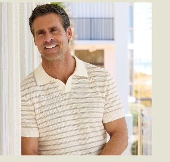 Stripe Collar Polo