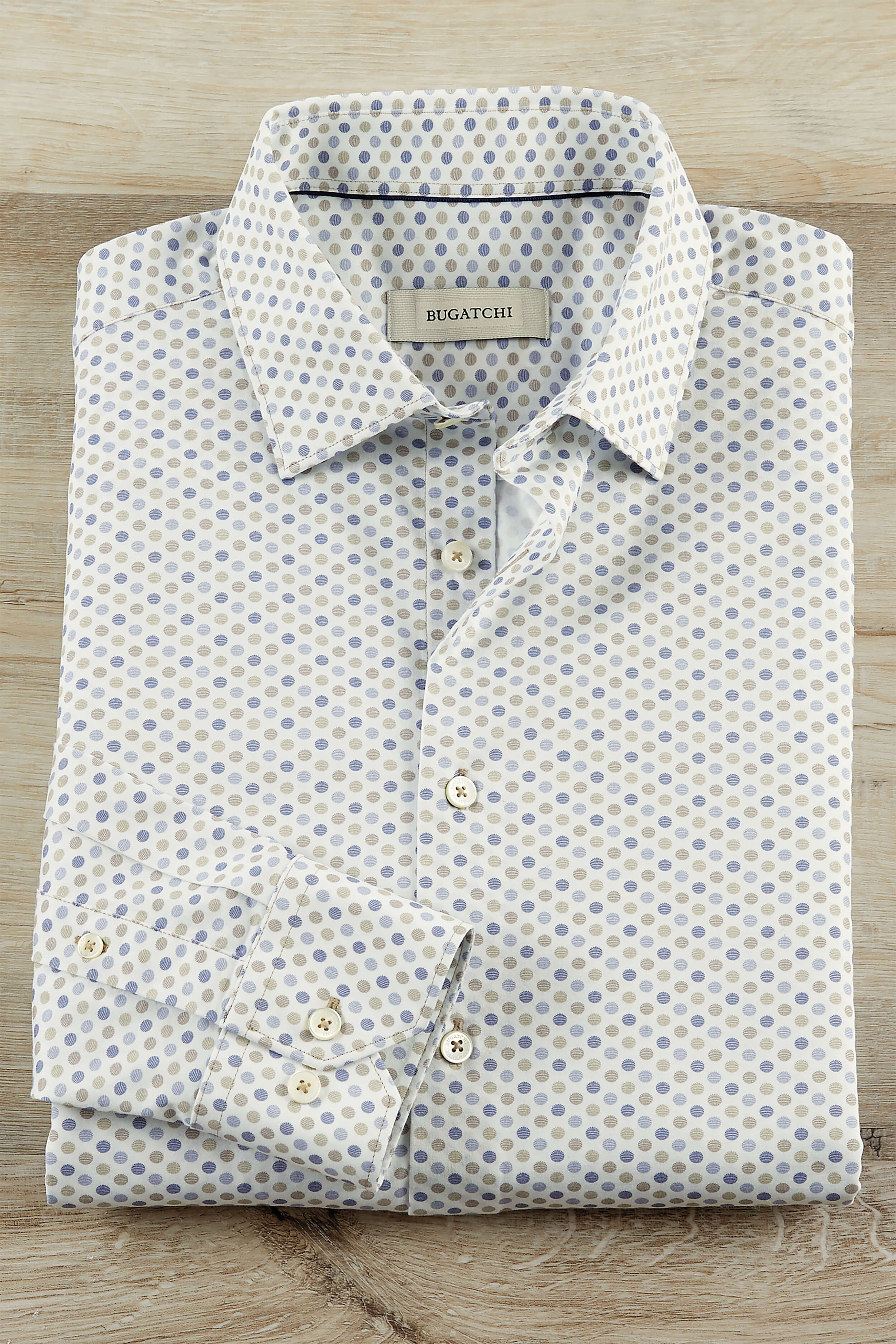 Image of Bugatchi Long Sleeve Multi Circles Shirt