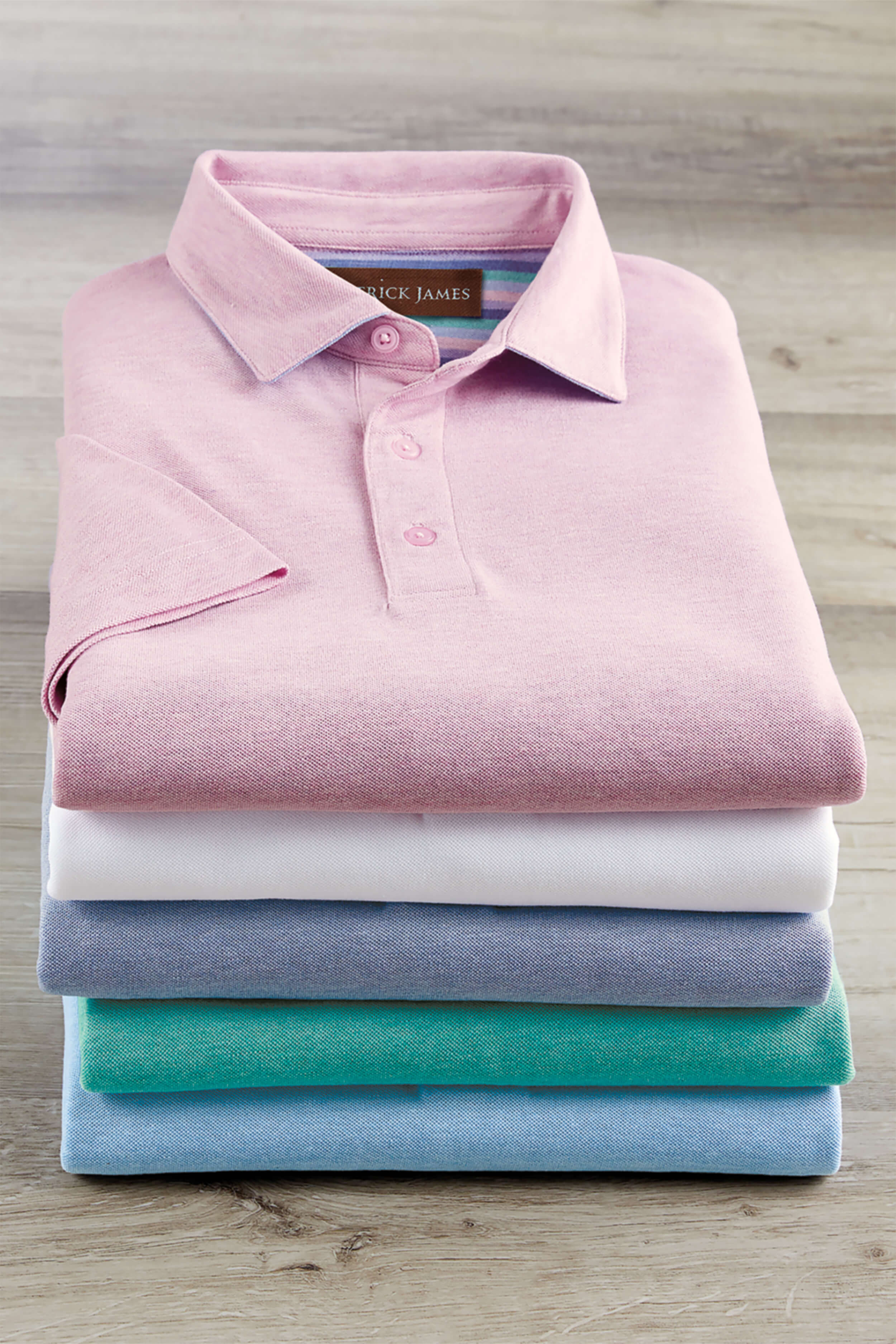 Image of Patrick James Short Sleeve Shelby Heather Pique Shirt
