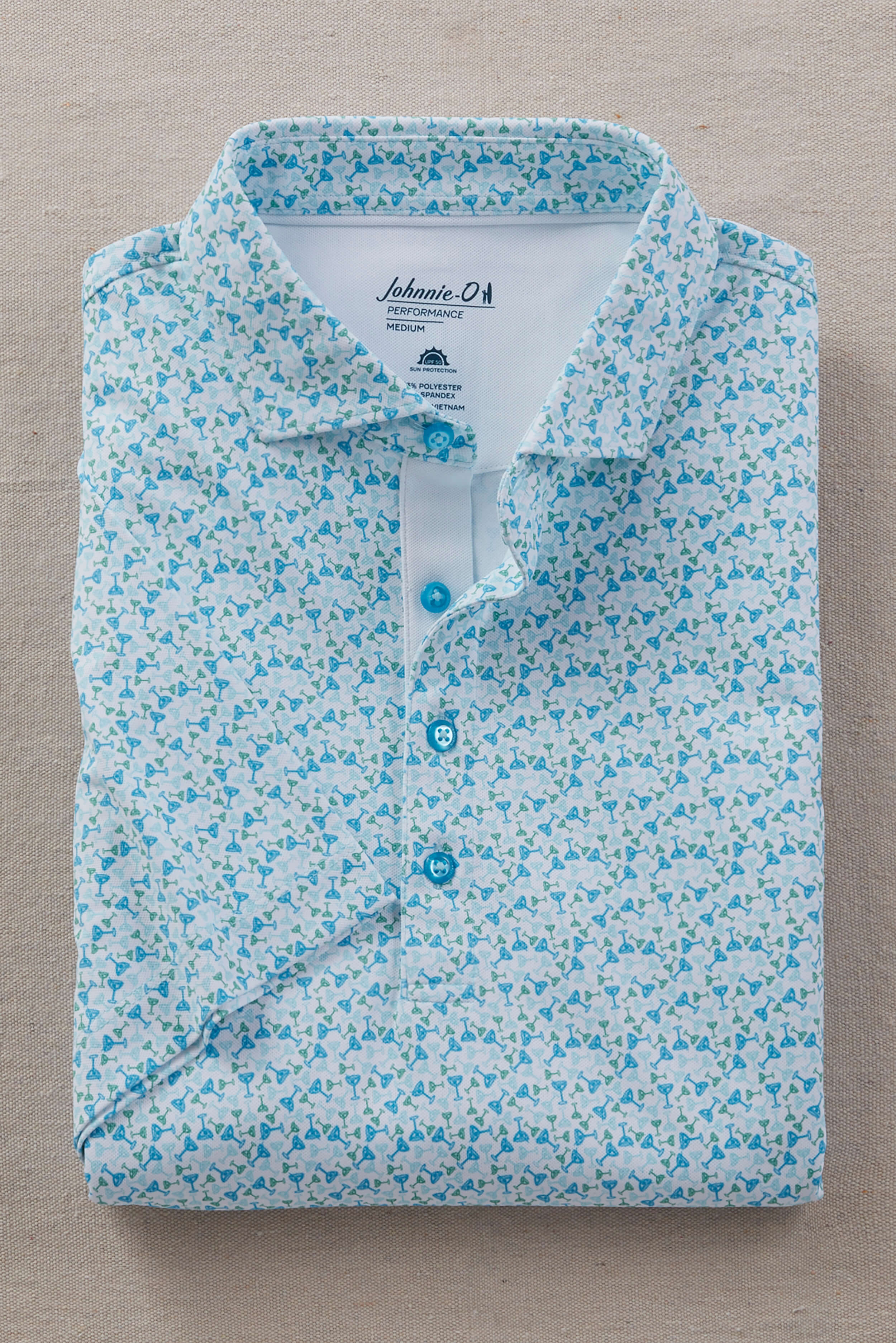 Image of Johnny-O Short Sleeve Cocktail Times Performance Polo
