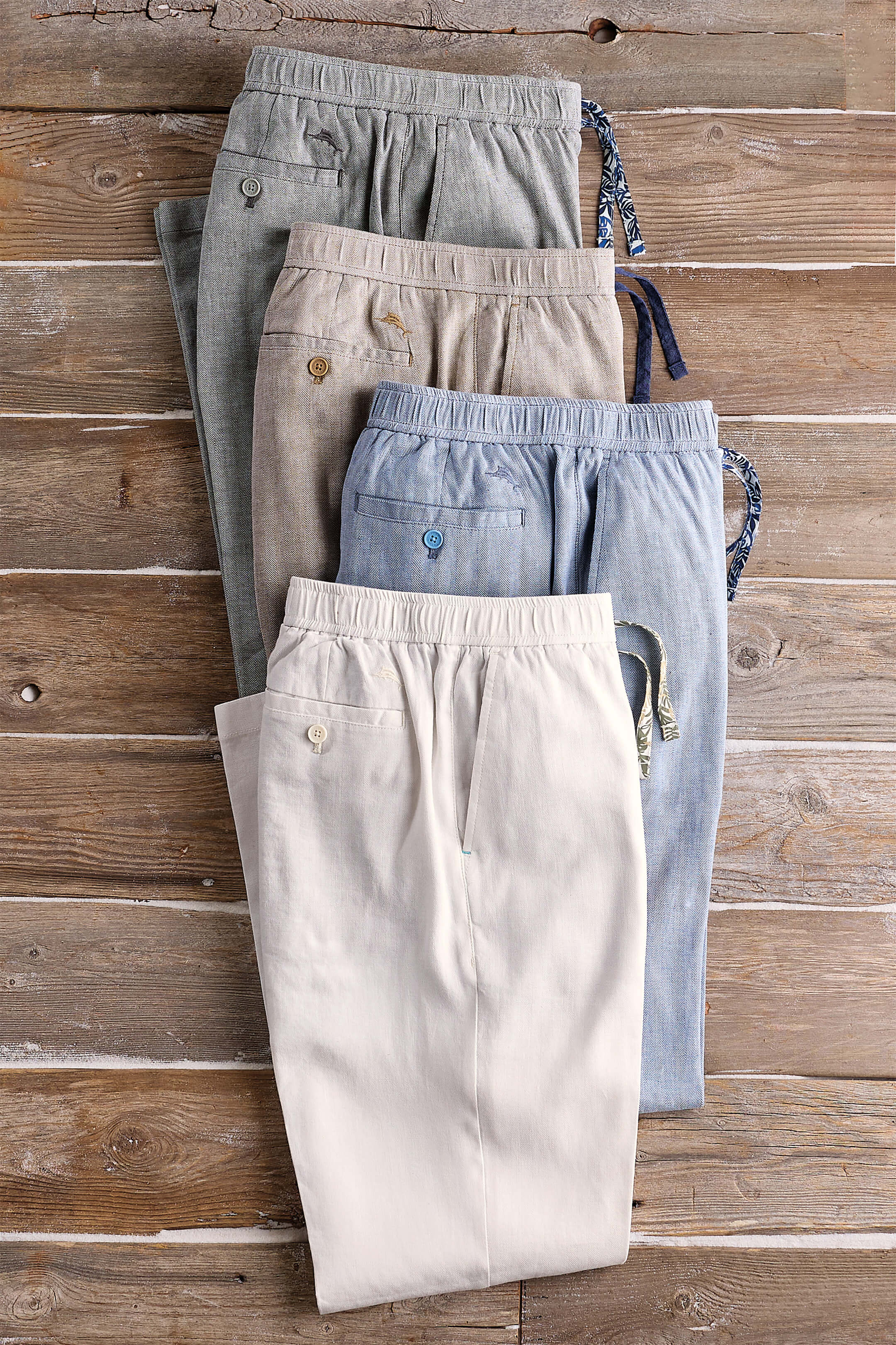 Image of Tommy Bahama Beach Coast Linen Full Elastic Pant