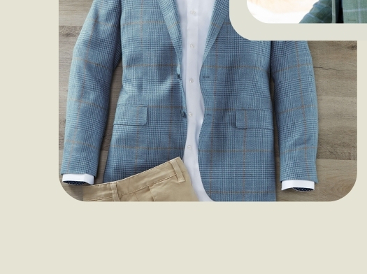 Vent Plaid Flap Sport Coat
