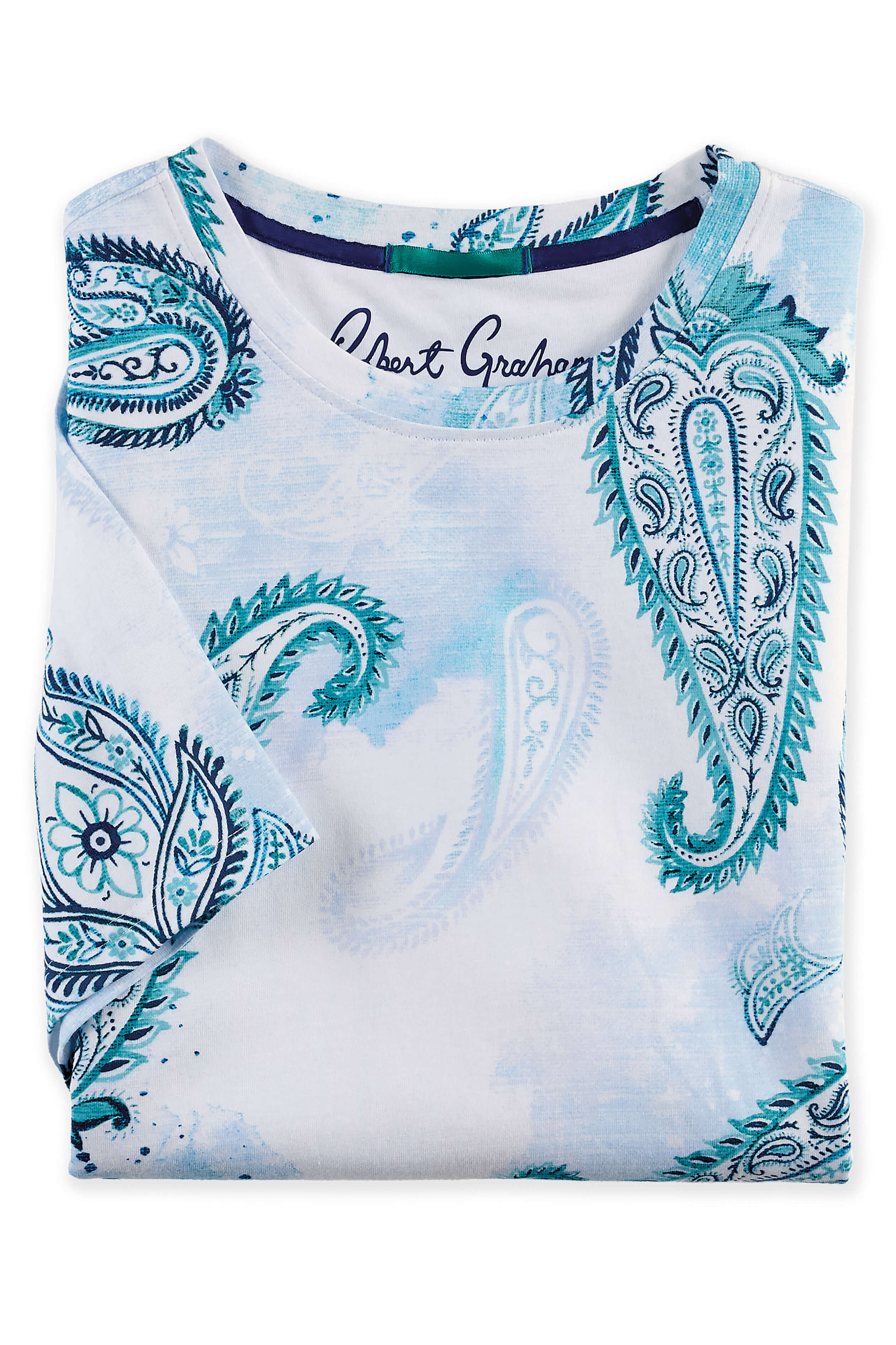 Image of Short Sleeve Balerno Paisley Tee