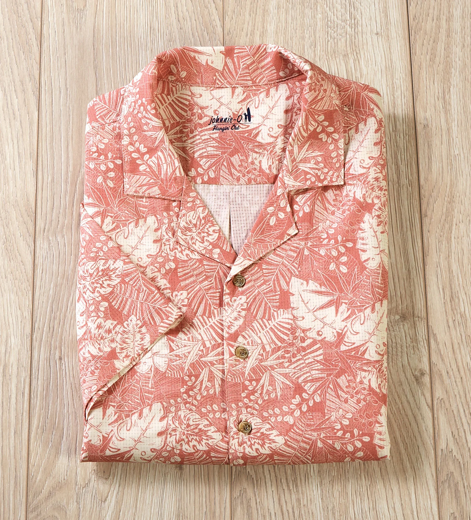 Image of Johnnie-O Sumter Fronds Jersey Knit Shirt