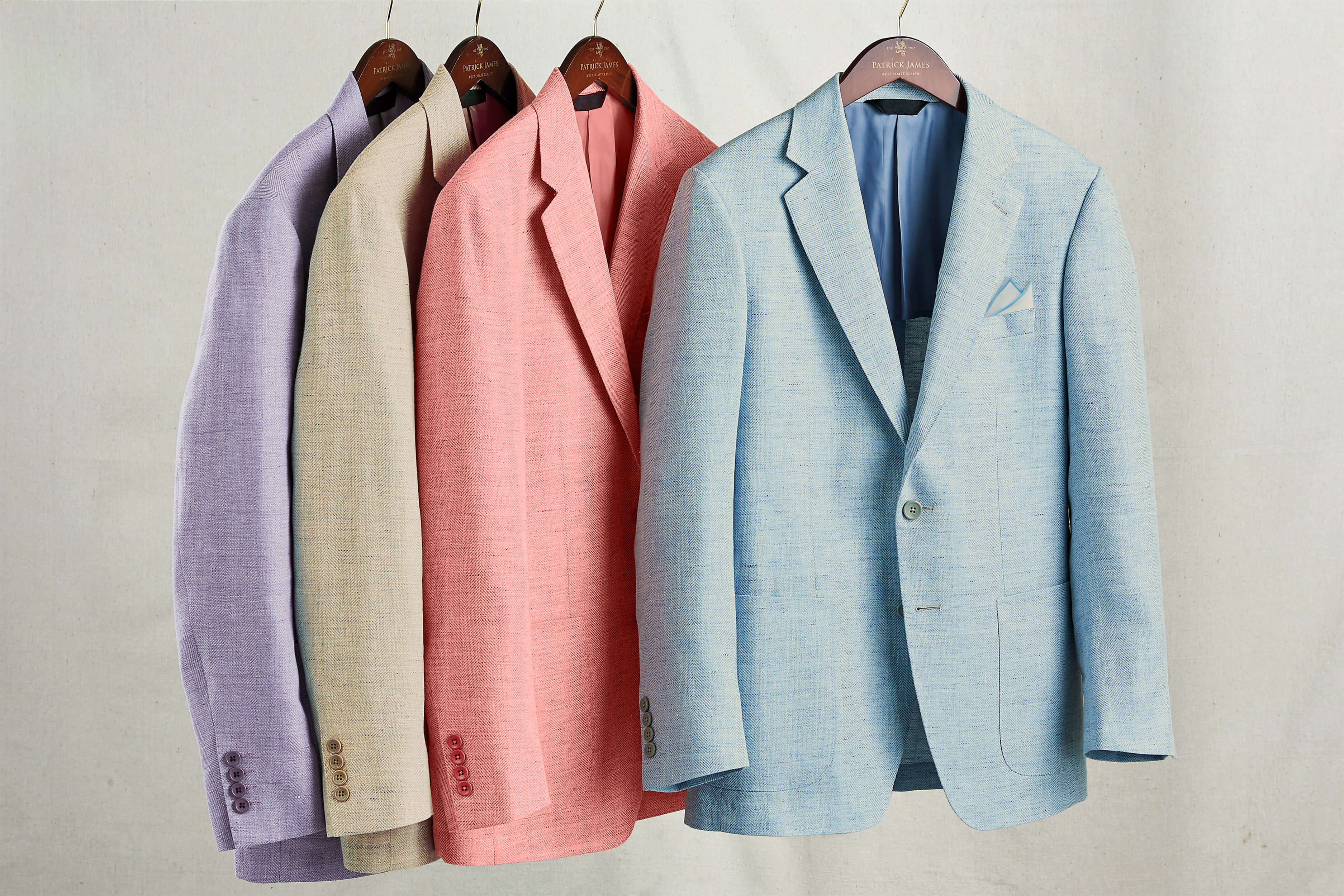 Image of 2 Button Side Vent Herringbone Sport Coat