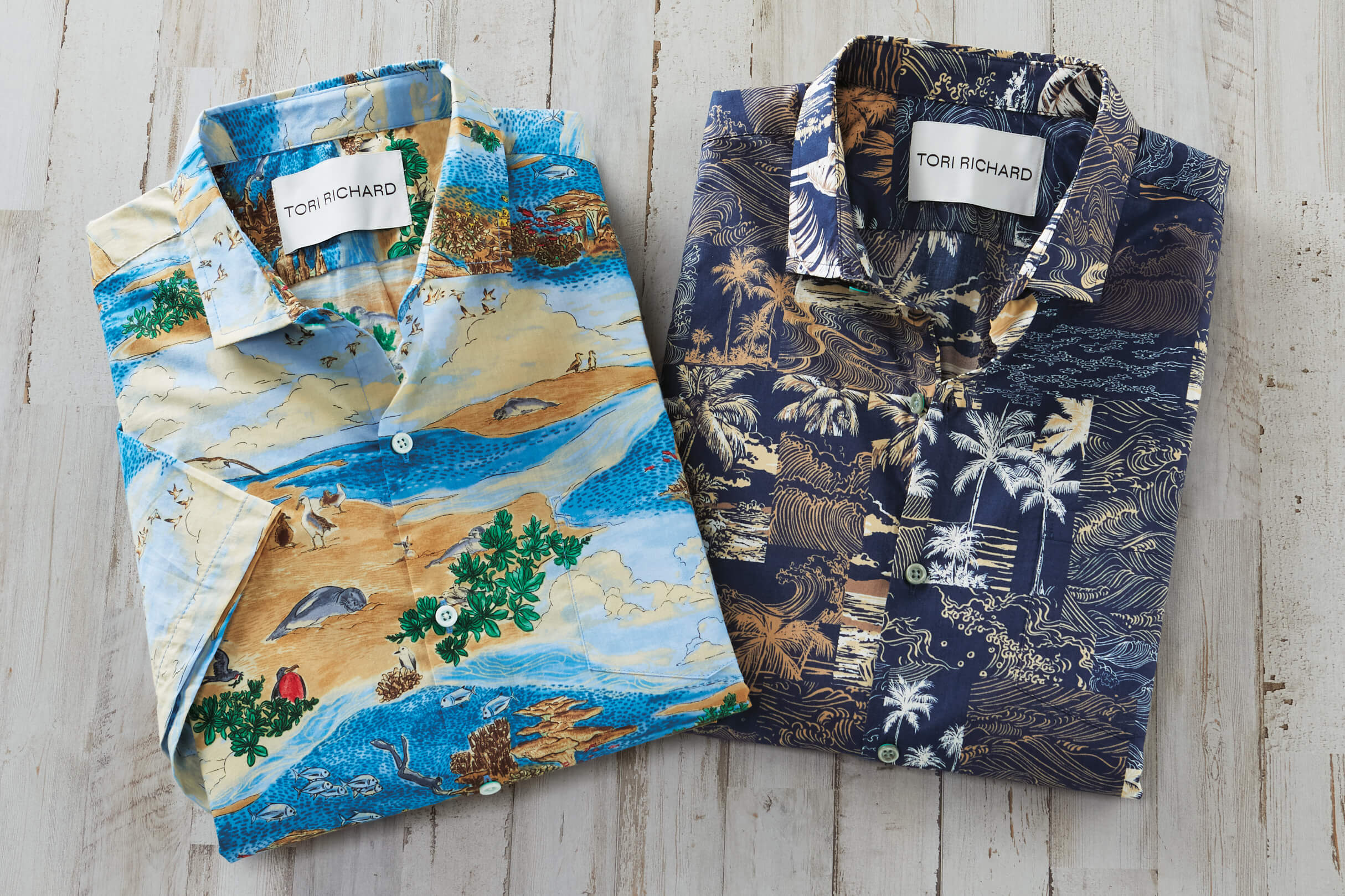 Image of Tori Richard Short Sleeve Pacific Preserve Lawn Camp Shirt
