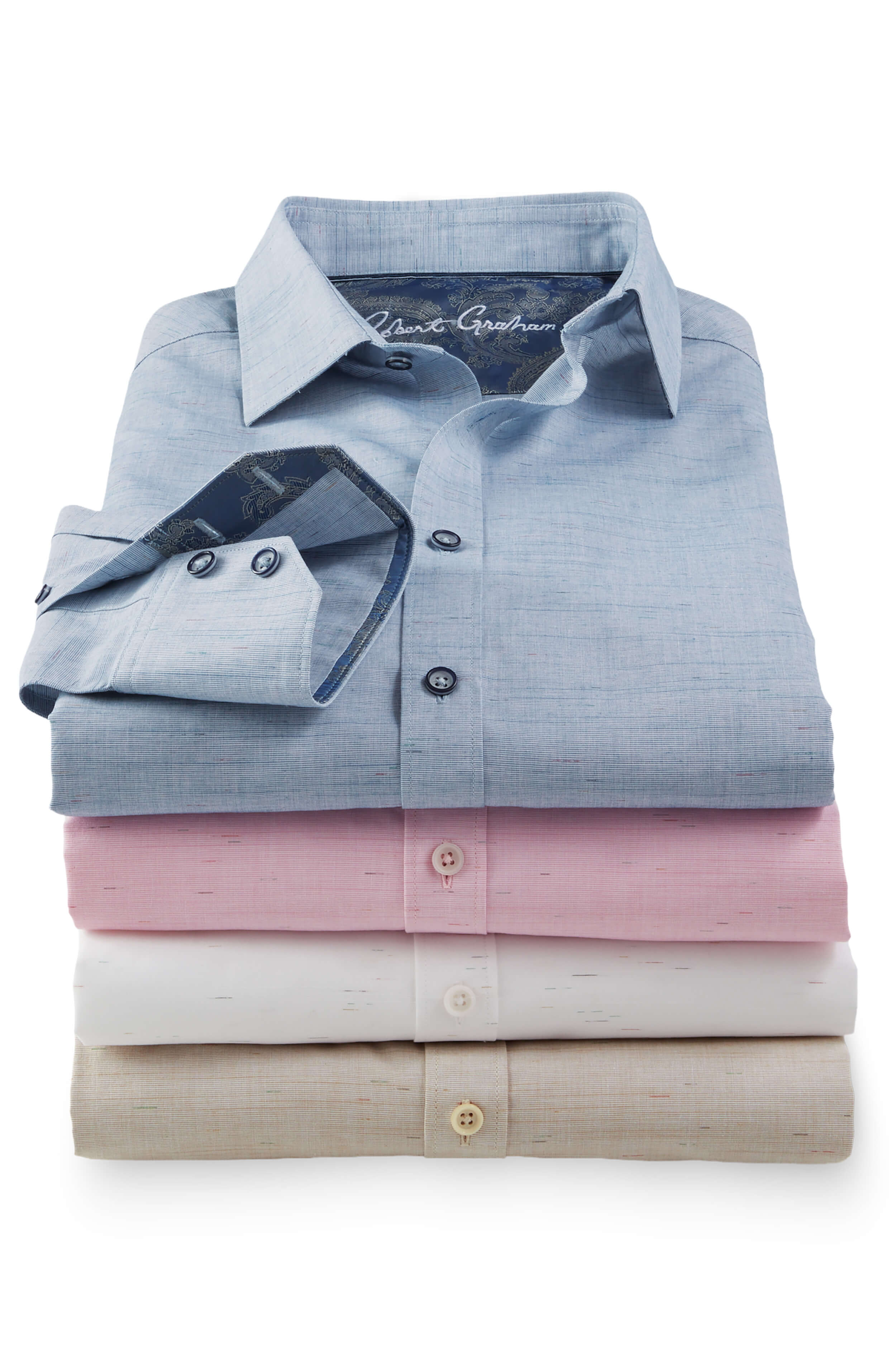 Image of Robert Graham Long Sleeve Avondale Solid Shirt
