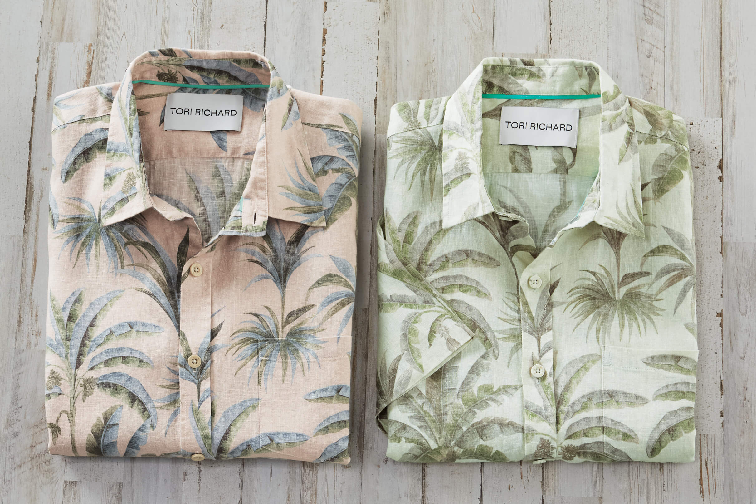 Image of Tori Richard Short Sleeve Solara Slub Linen Camp Shirt
