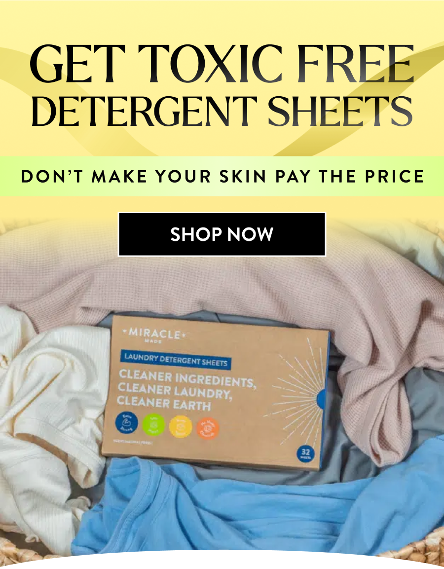 Get Toxic-Free Detergent Sheets