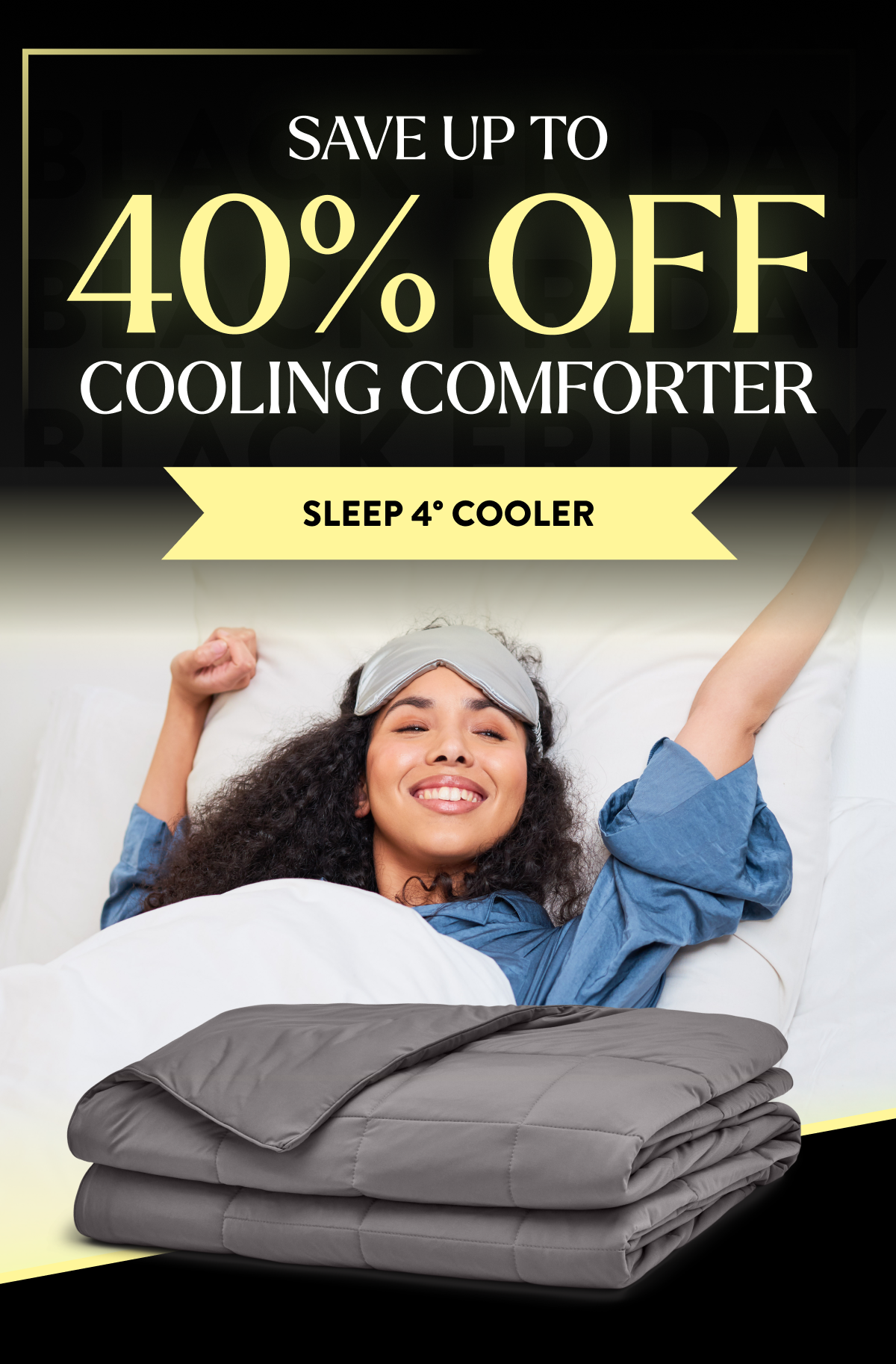 Save up to 40% on the Comforter That Makes You Sleep 4°F Cooler