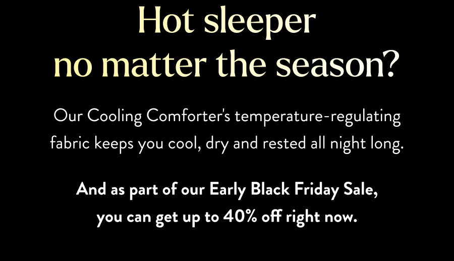 Hot sleeper no matter the season? 