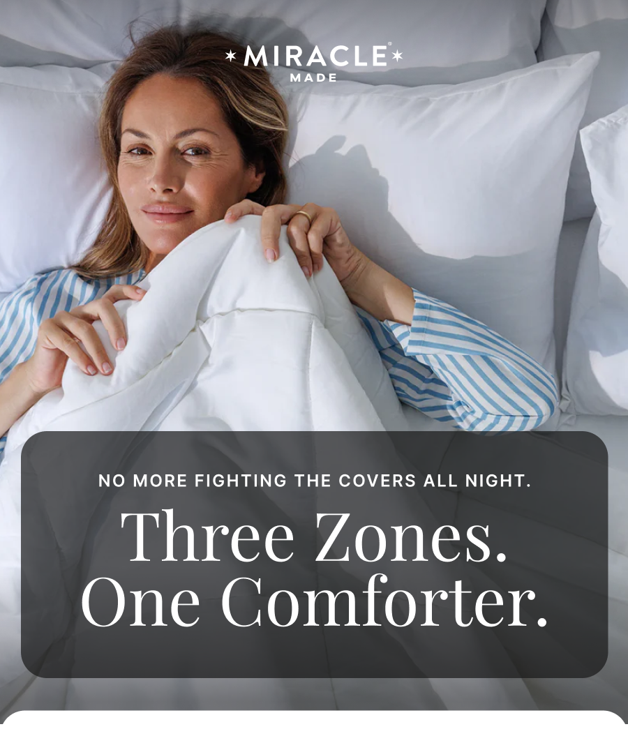 Three zones. One comforter.