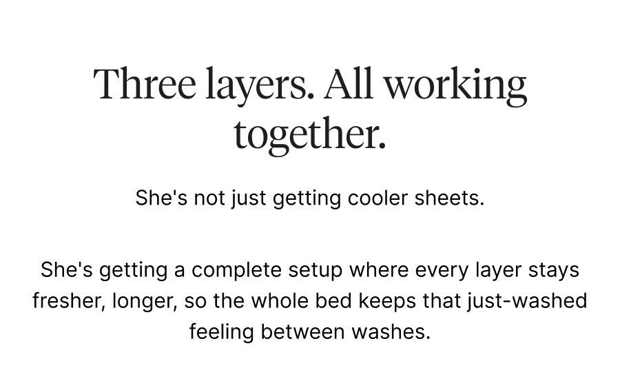 Three layers. all working together 