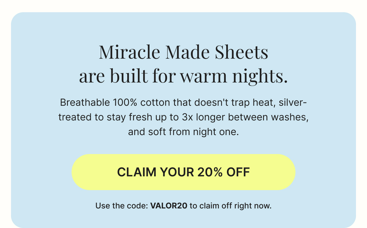 Claim your 20% Off