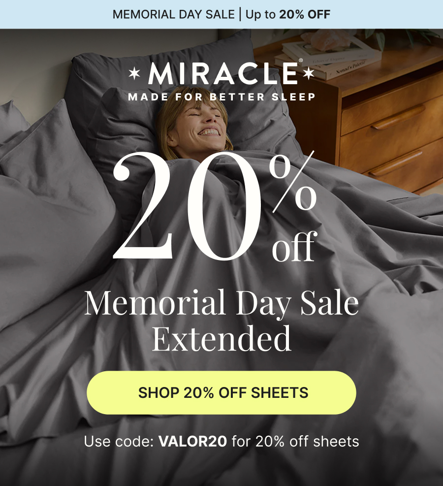20% Memorial Day Sale Extended