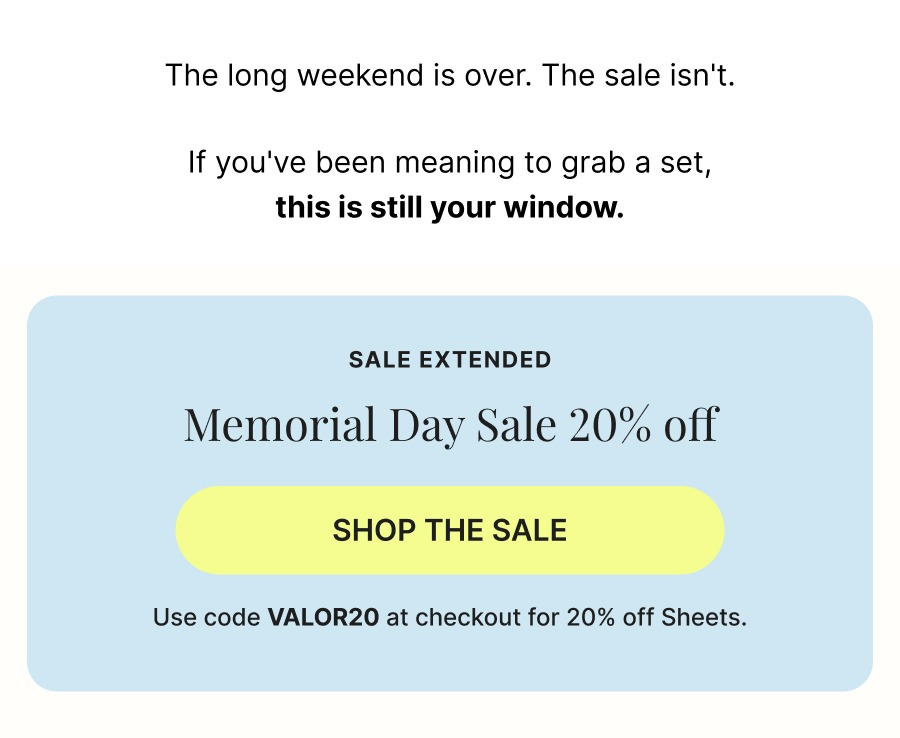 If you've been meaning to grab a set, this is still your window. Shop The Sale 