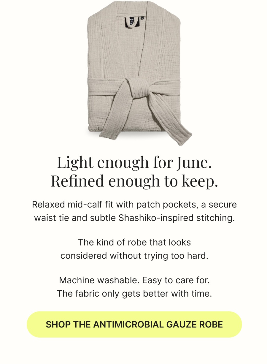 Shop The Antimicrobial Gauze Robe