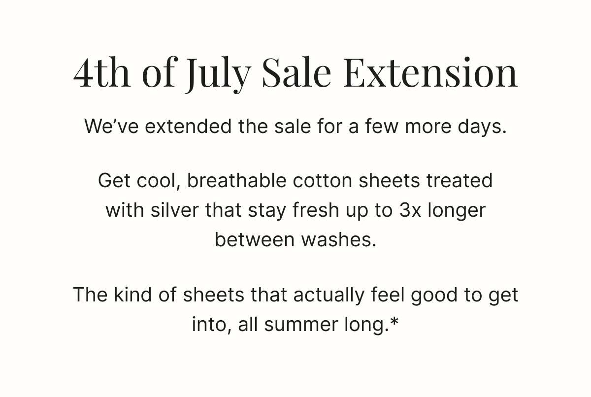 4th of July Sale Extension