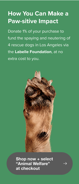 Shop now + select "Animal Welfare" at checkout