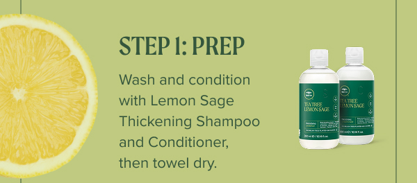 Lemon Sage Thickening Shampoo and Conditioner