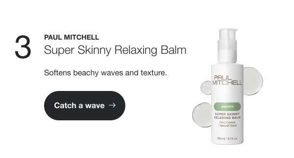 Paul Mitchell Super Skinny Relaxing Balm. Softens beachy waves and texture.