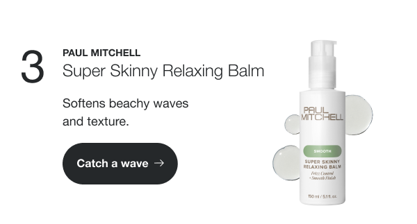 Paul Mitchell Super Skinny Relaxing Balm. Softens beachy waves and texture.
