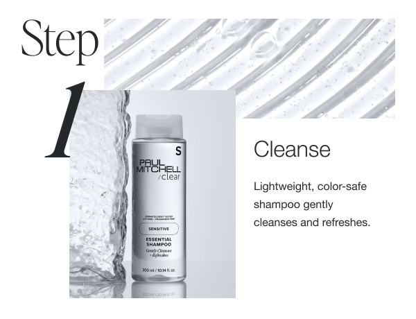 Cleanse with Essential Shampoo