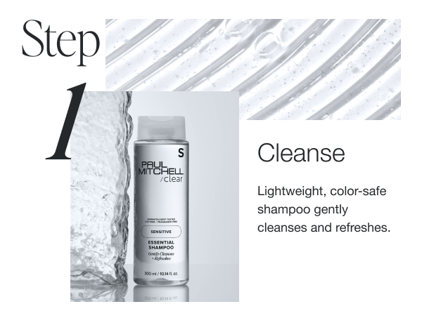 Cleanse with Essential Shampoo