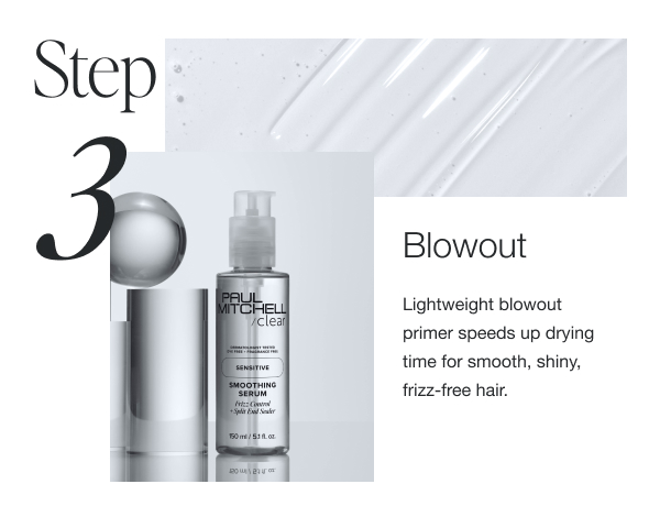 Blowout with Smoothing Serum