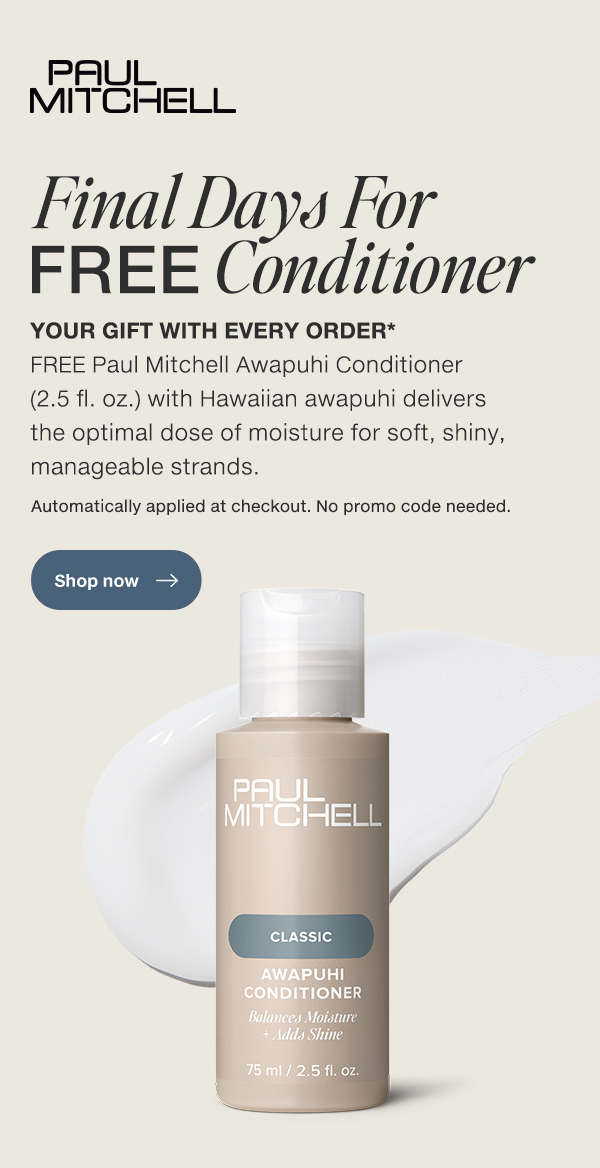 Final Days For FREE Conditioner