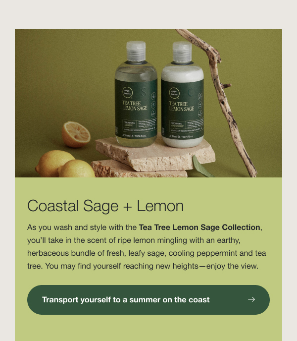 Coastal Sage + Lemon: Transport yourself to a summer on the coast
