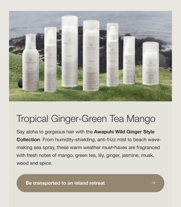 Tropical Ginger-Green Tea Mango: Be transported to an island retreat