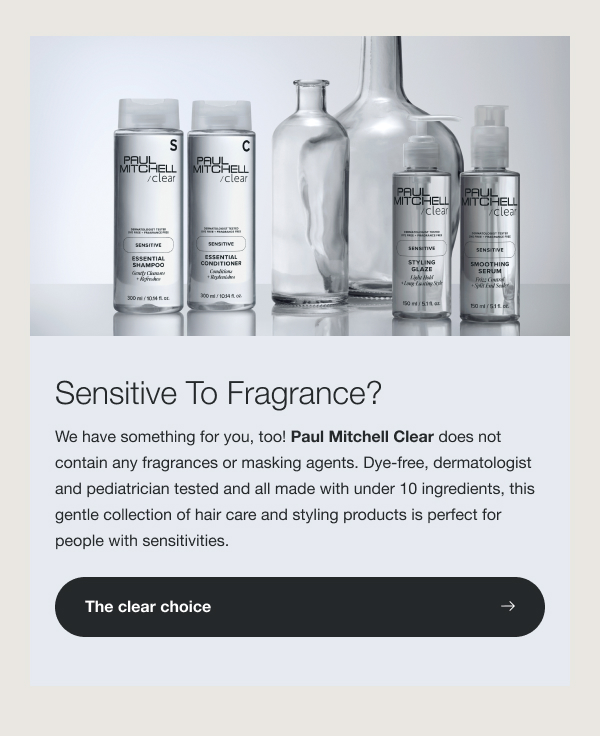 Sensitive to Fragrance?: The clear choice