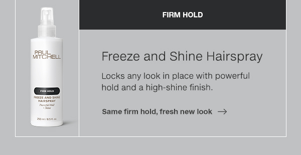 Freeze and Shine Hairspray