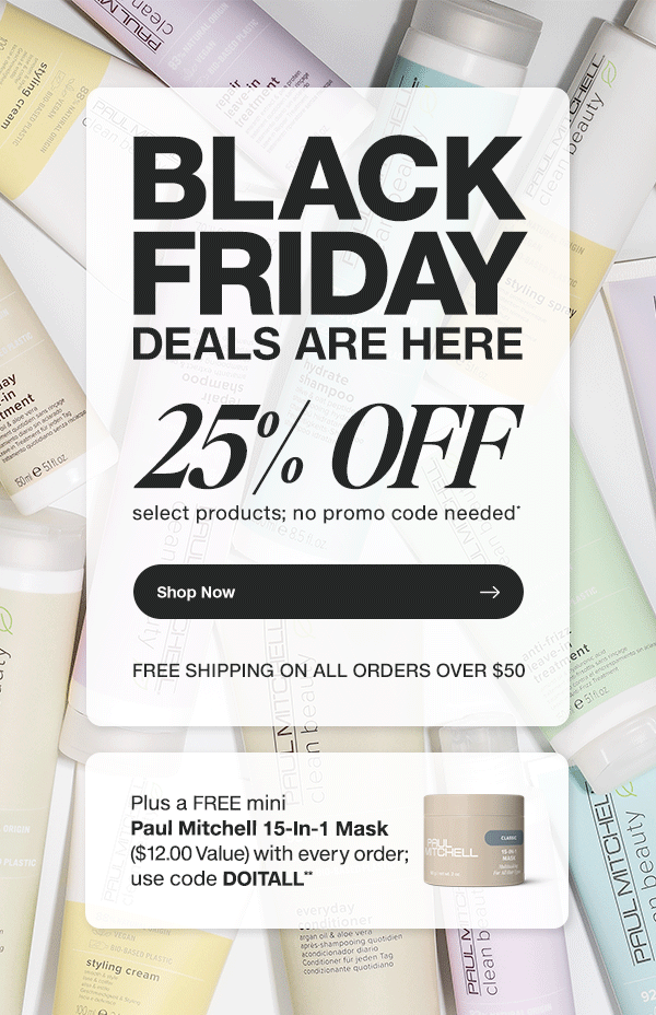 Black Friday Starts NOW