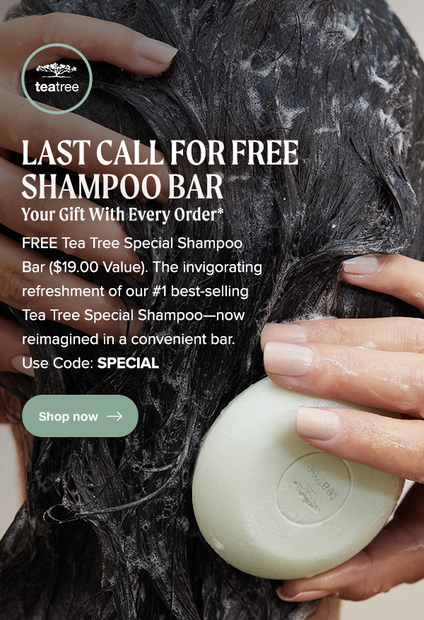 Last Call For FREE Shampoo Bar