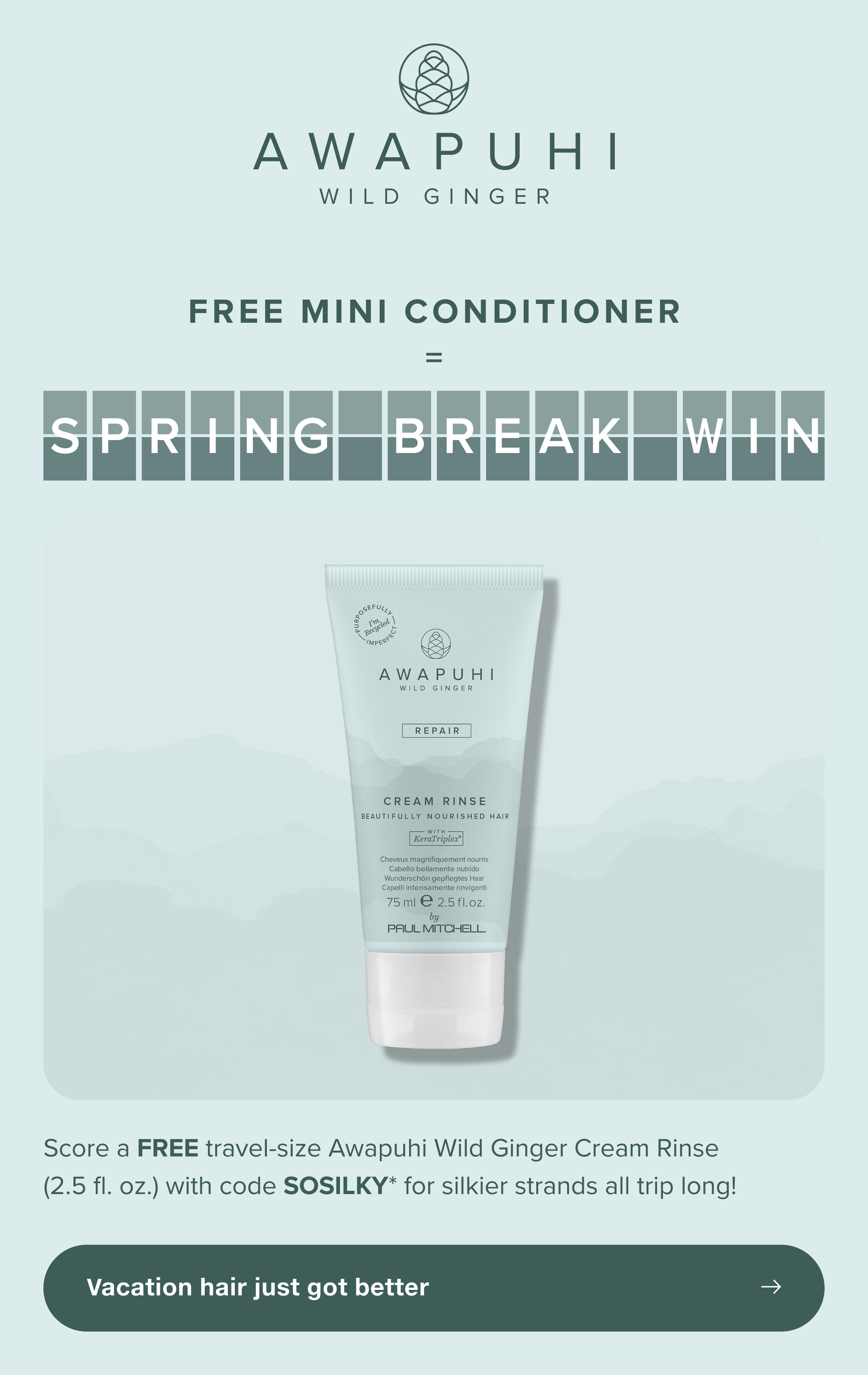 Vacation hair just got better.