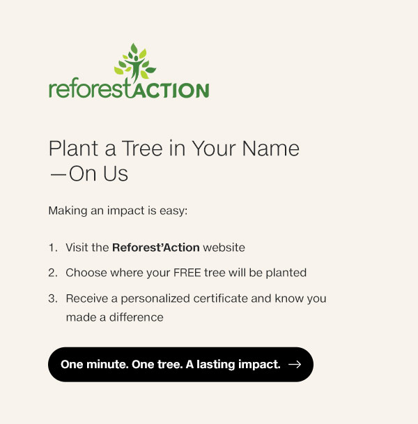 One minute. One tree. A lasting impact.