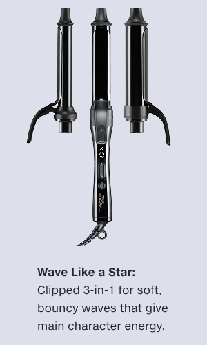 Wave Like a Star: Clipped 3-in-1 for soft, bouncy waves that give main character energy.