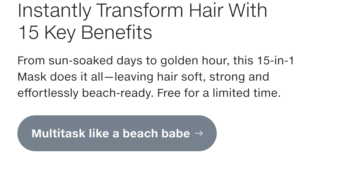 Multitask like a beach babe.