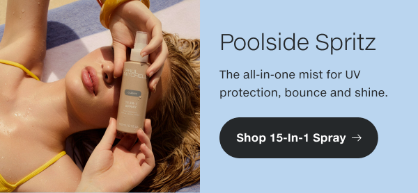 The all-in-one mist for UV protection, bounce and shine.