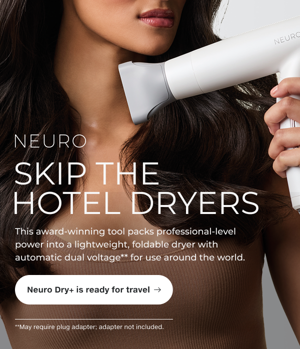 This award-winning tool packs professional-level power into a lightweight, foldable dryer with automatic dual voltage for use around the world.