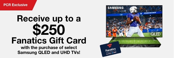 Up to $250 Fanatice Gift Card with purchas of select Samsung TVs