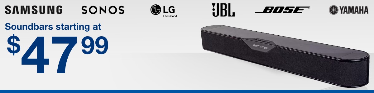 Soundbars starting at $39