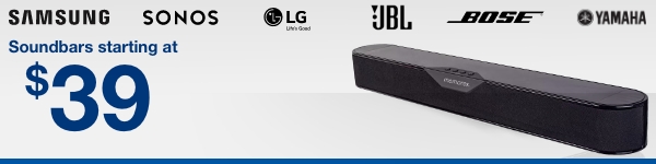 Soundbars starting at $39