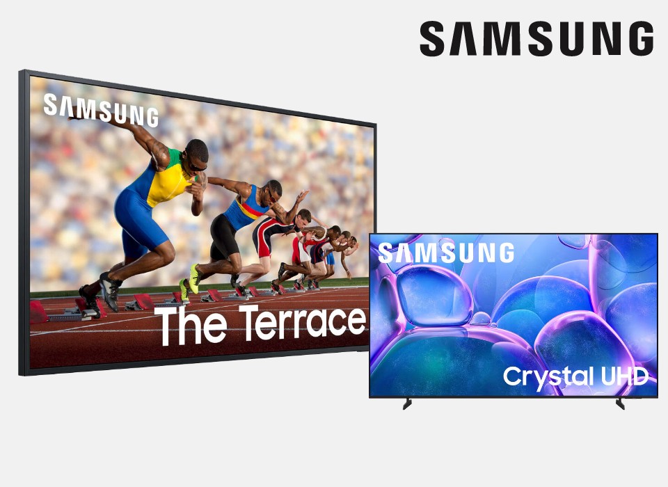 Free Samsung 4K Smart TV up to 75” with select Samsung Terrace Outdoor TVs &nbsp;