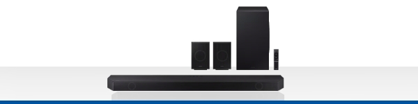 $1000 Off Samsung Q-Series 11.14 Channel Dolby Atmos Smart Soundbar and Subwoofer when purchased with select Samsung TVs