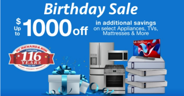 116 th Birthday Sale