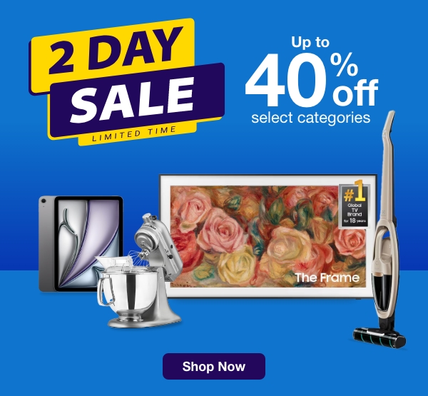2 Day Sale - Up to 40% off select categories