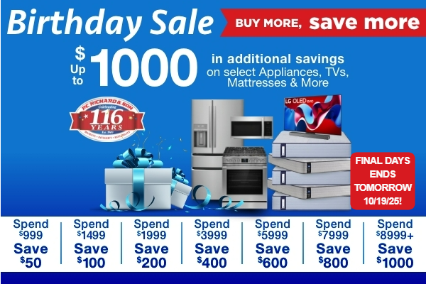 116 th Birthday Sale